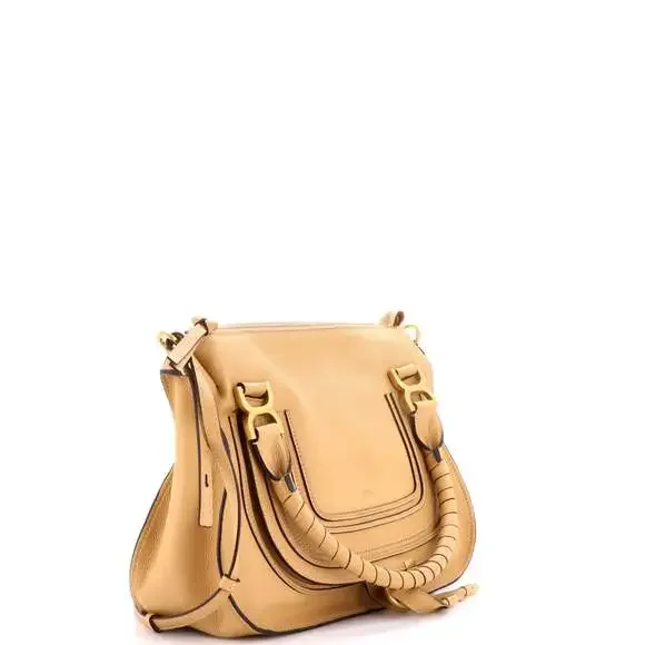 Chloe Marcie Satchel Leather Medium #241163C14B - Picture 2 of 7